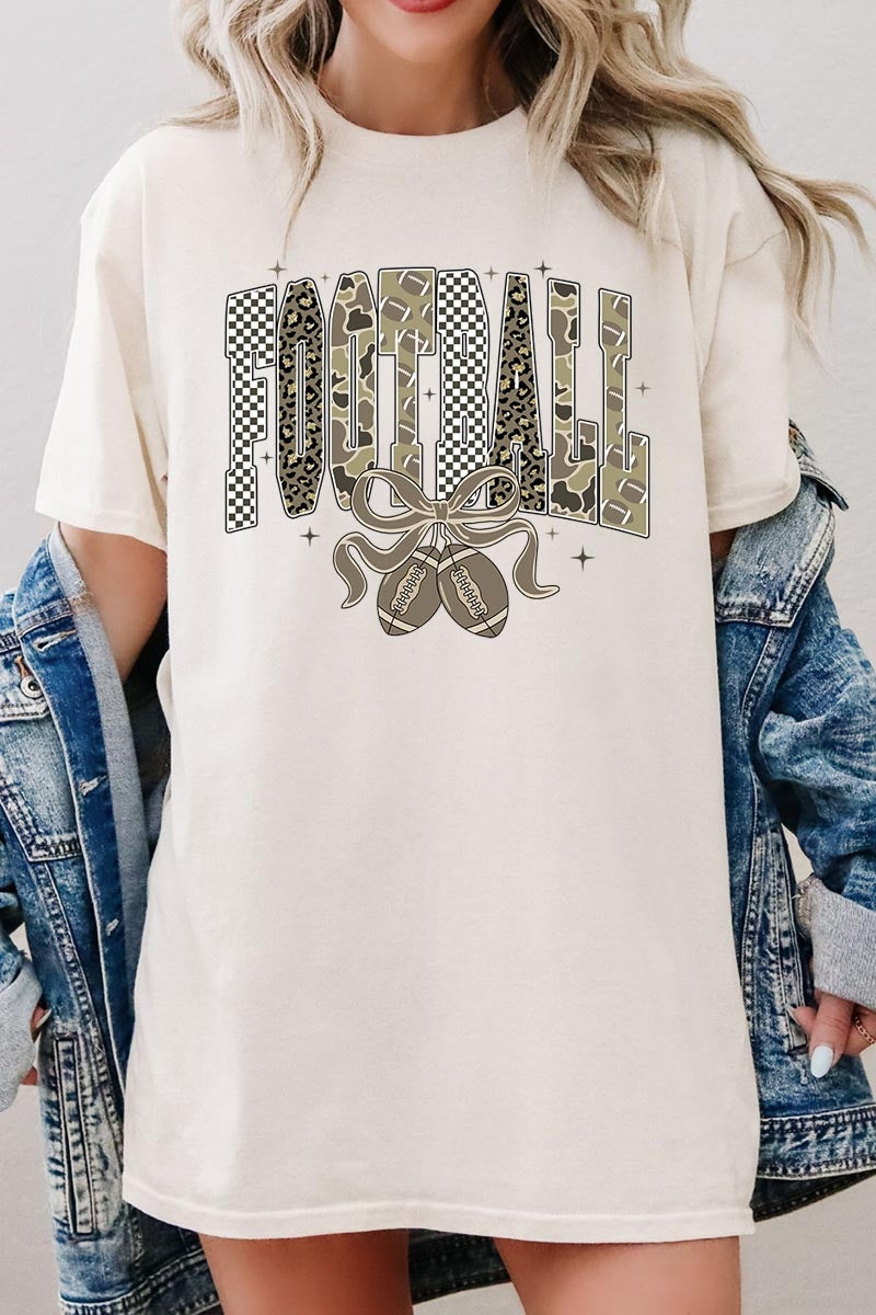 5000P-E3132 Camo Football Graphic Plus Heavy Cotton Tee $12.75