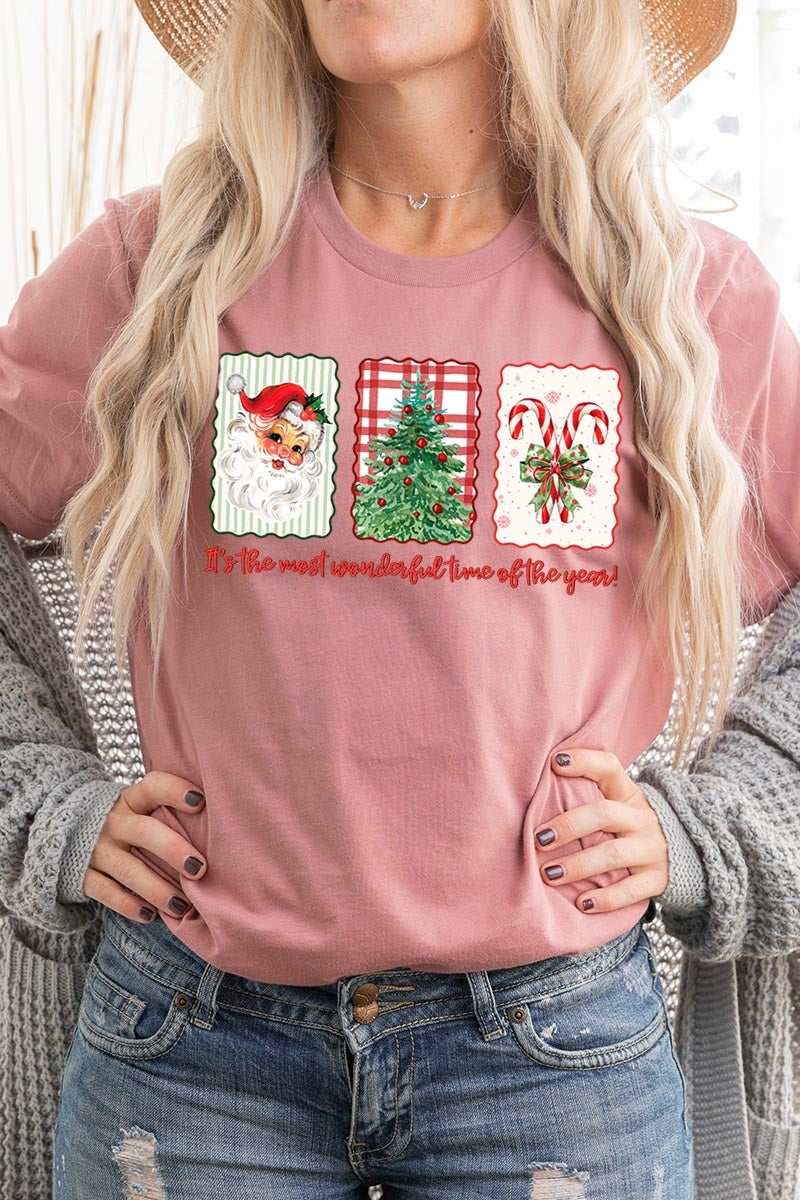 US3001-E3201 Most Wonderful Time Graphic Tee $12.5