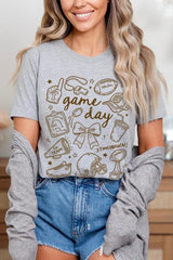 US3001-E3081 Football Doodles Graphic Tee $12.5