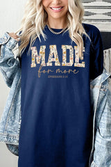 5000-E3068 Made for More Faith Graphic Heavy Cotton Tee $9
