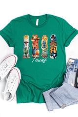 US3001P-E3061TX Texas State Brushstroke Graphic Plus Tee $16