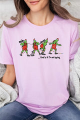 US3001P-E3203 Grinch Dance Funny Christmas Graphic Plus Tee $16