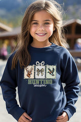 UL180B-E3192Z Deer & Duck Hunting Season Kids Graphic Sweatshirt $20