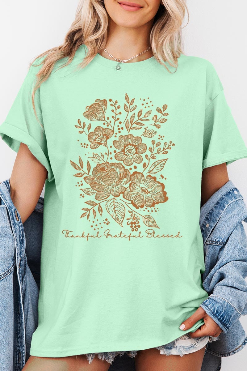 5000P-E3155 Neutral Thanksgiving Graphic Plus Heavy Cotton Tee $12.75