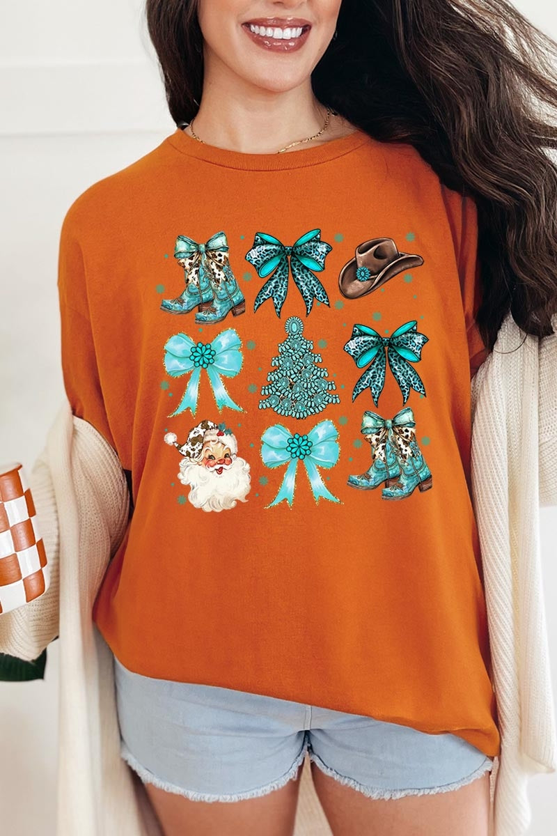 5000P-E3180 Western Christmas Graphic Plus Heavy Cotton Tee $12.75