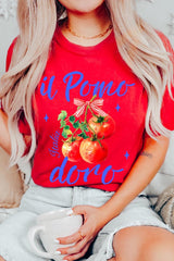 US3001-E3070 Il Pomodoro Tomato Art Graphic Tee $12.5