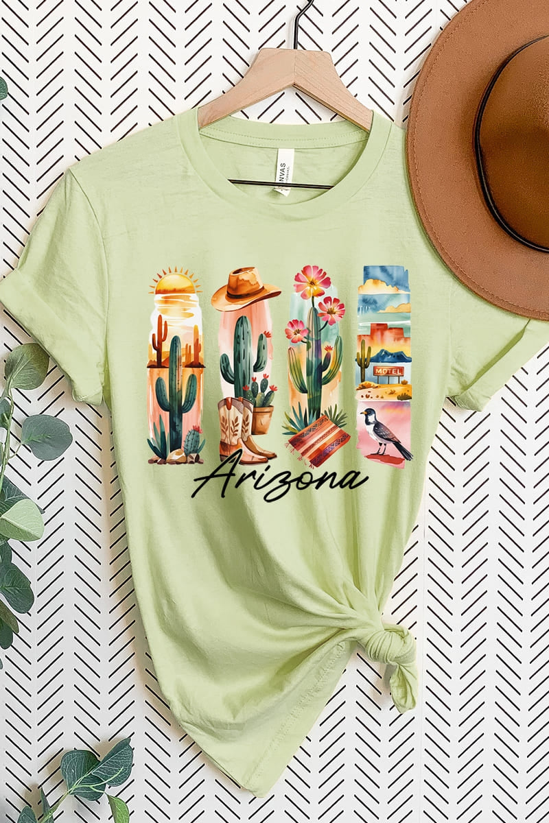 US3001P-E3061AZ Arizona State Brushstroke Graphic Plus Tee $16