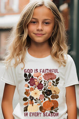 US3001Y-E3171Z Faithful In Every Season Kids Graphic Tee $11