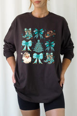 UL240P-E3180 Western Christmas Graphic Plus Long Sleeve Tee $17