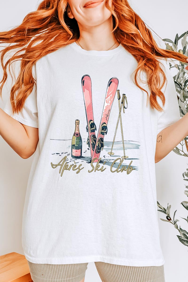 5000P-E3187 Apres Ski Club Graphic Plus Heavy Cotton Tee $12.75
