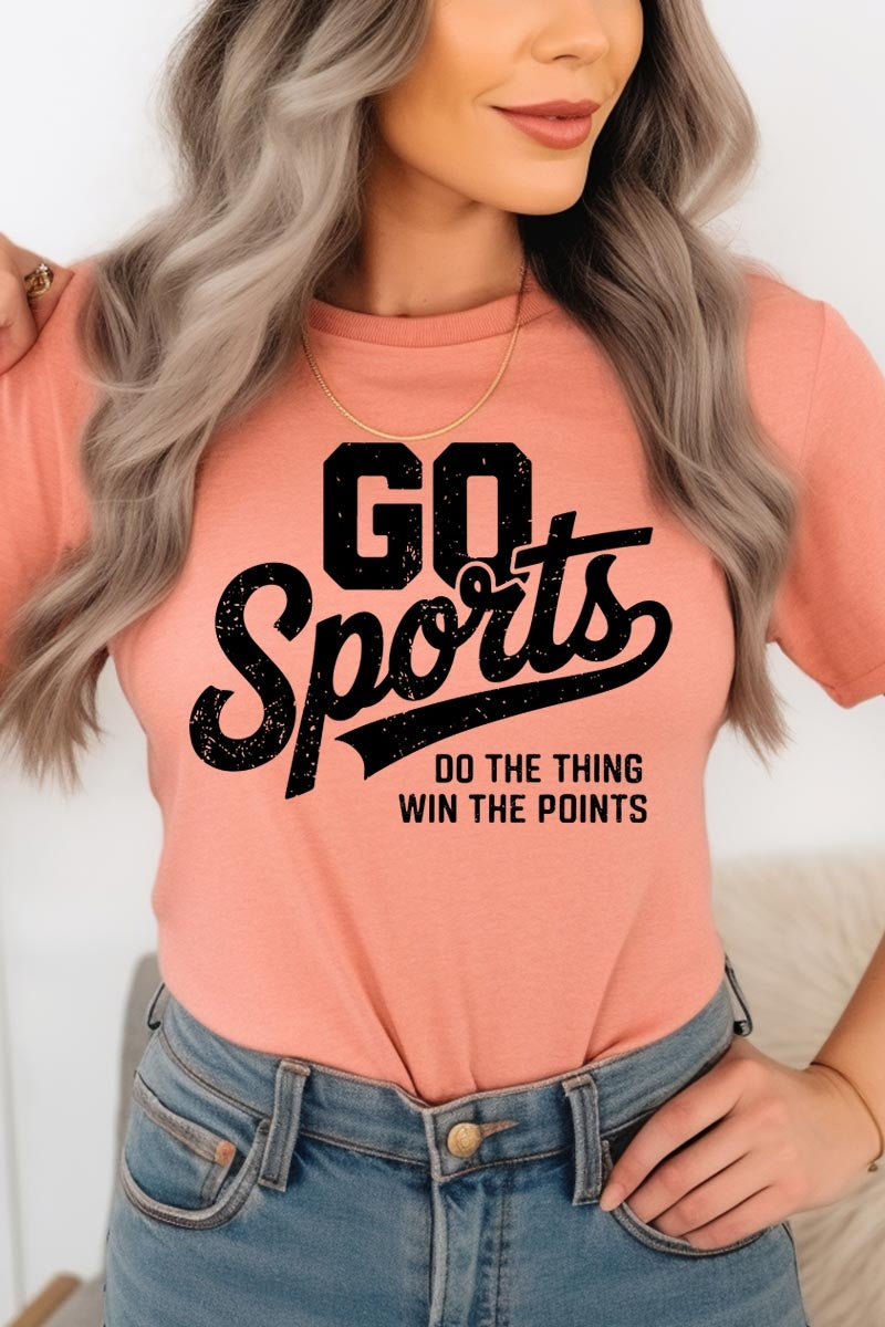 US3001-E3103 Go Sports Graphic Tee $12.5