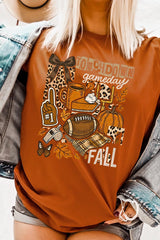 US3001P-E3134 Fall Football Collage Graphic Plus Tee $16