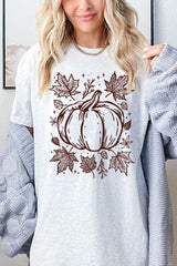 5000-E3162 Fall Pumpkin Graphic Heavy Cotton Tee $9