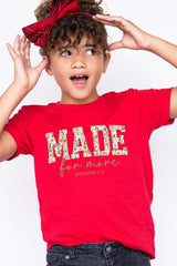 US3001Y-E3068Z Made for More Faith Kids Graphic Tee $11