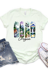 US3001P-E3061OR Oregon State Brushstroke Graphic Plus Tee $16