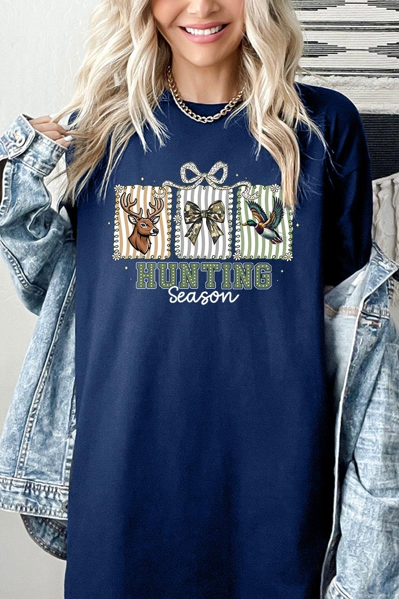 5000P-E3192 Deer & Duck Hunting Season Graphic Plus Heavy Cotton Tee $12.75