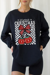 UL240-E3196 Cherry Ornament Christmas Graphic Long Sleeve Tee $13.75