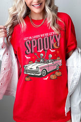 5000P-E3142 Spooky Skeleton Graphic Plus Heavy Cotton Tee $12.75