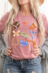 US3001-E3078 Florida Football Graphic Tee $12.5
