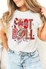 US3001-E3053 Brushstroke Football Graphic Tee $12.5