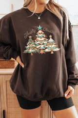 UL180P-E3185 Howdy Christmas Graphic Plus Sweatshirt $25