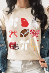 US3001P-E3080 Georgia Football Graphic Plus Tee $16