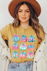 US3001-E3137 Coquette Pumpkin Graphic Tee $12.5