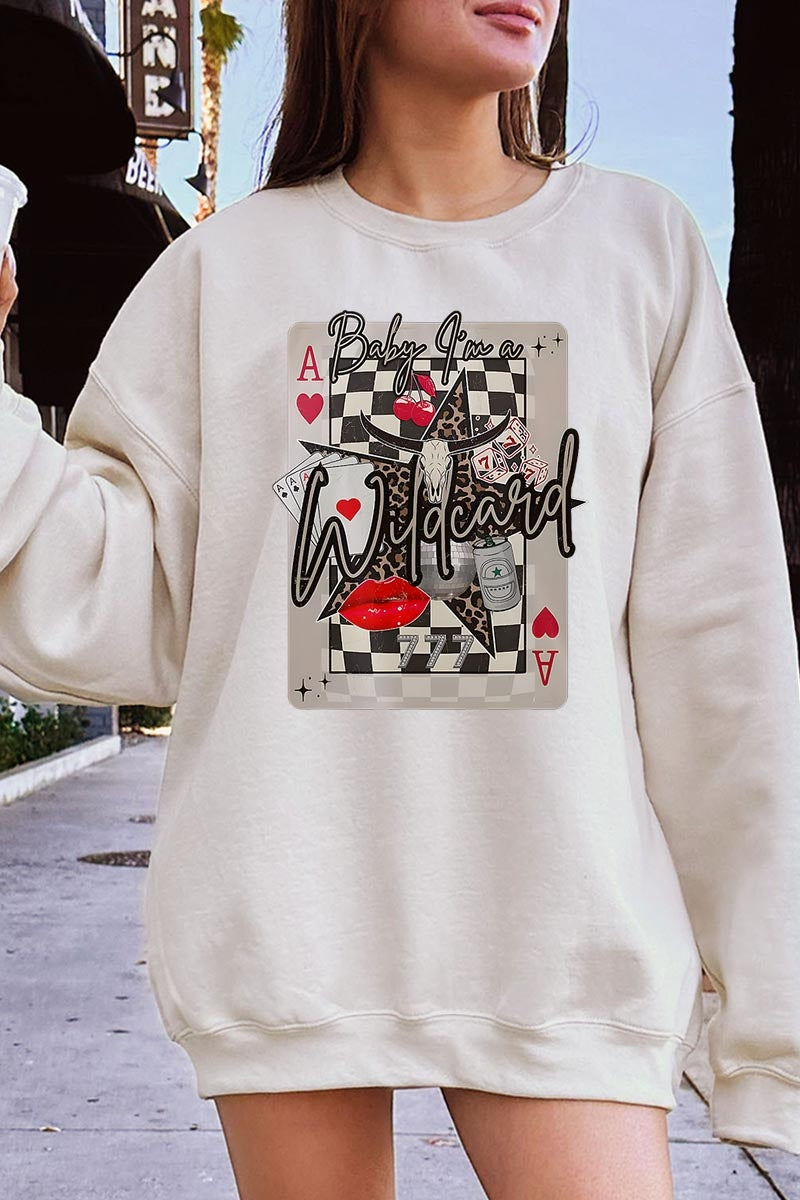 UL180-E3099 Retro Wildcard Graphic Sweatshirt $20