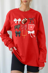 UL240P-E3077 Arkansas Football Graphic Plus Long Sleeve Tee $17
