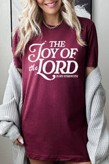 US3001P-E3179 Joy of the Lord Graphic Plus Tee $16