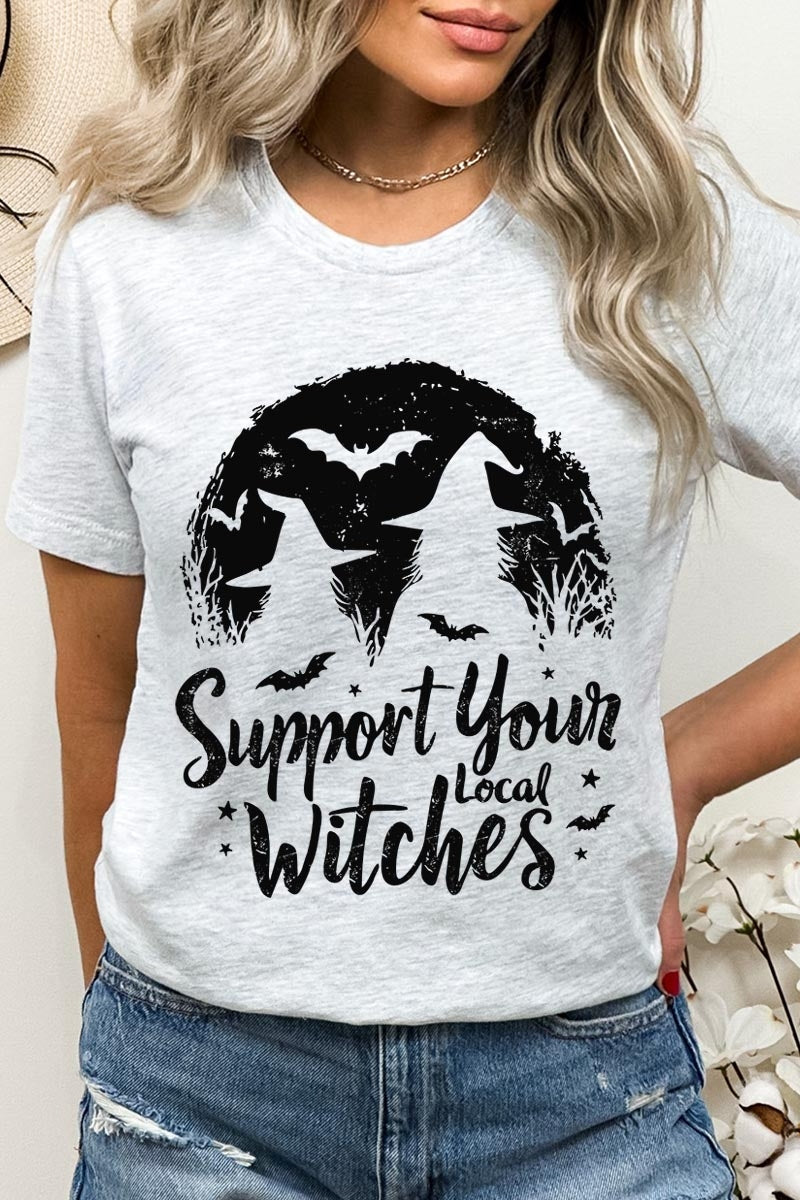 US3001-E3161 Local Witches Halloween Graphic Tee $12.5