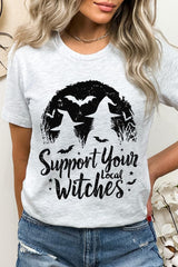 US3001-E3161 Local Witches Halloween Graphic Tee $12.5