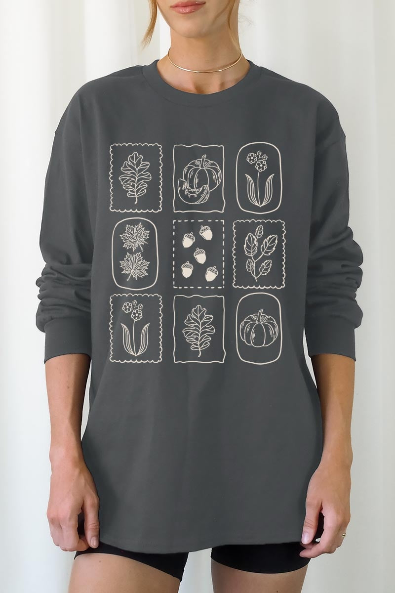 UL240-E3101 Autumn Graphic Long Sleeve Tee $13.75
