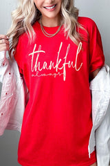 5000P-E3170 Thankful Graphic Plus Heavy Cotton Tee $12.75