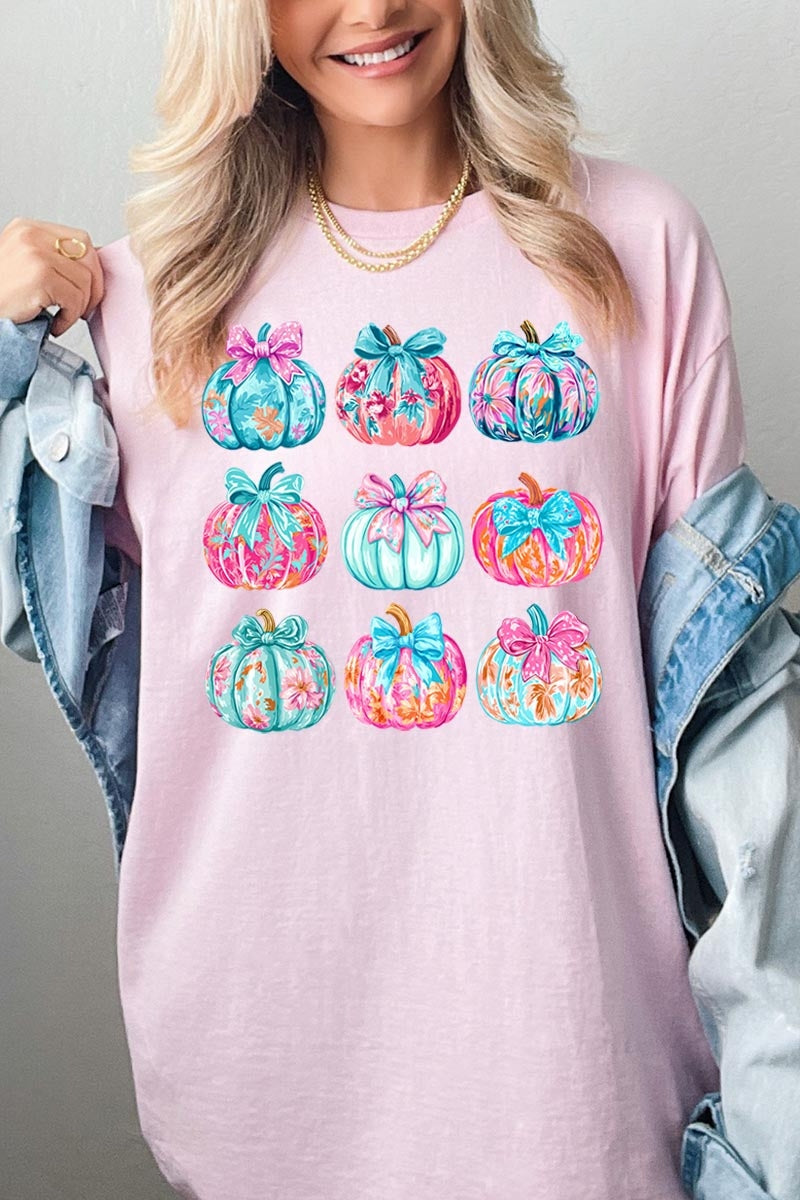 5000P-E3137 Coquette Pumpkin Graphic Plus Heavy Cotton Tee $12.75