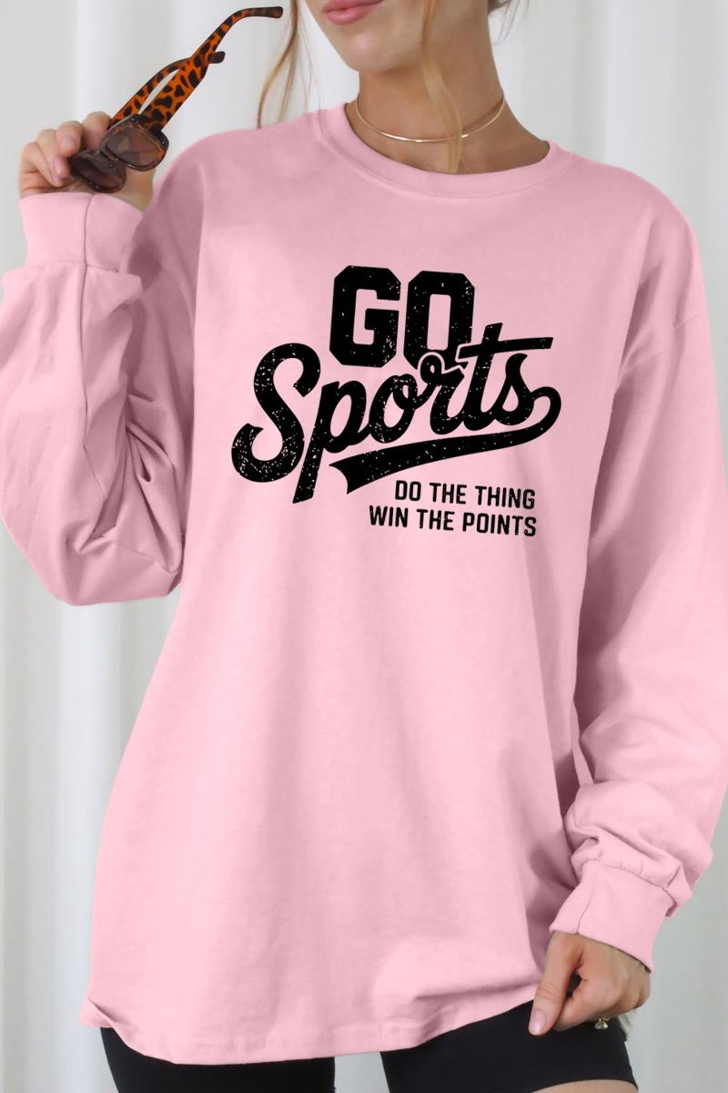 UL240-E3103 Go Sports Graphic Long Sleeve Tee $13.75