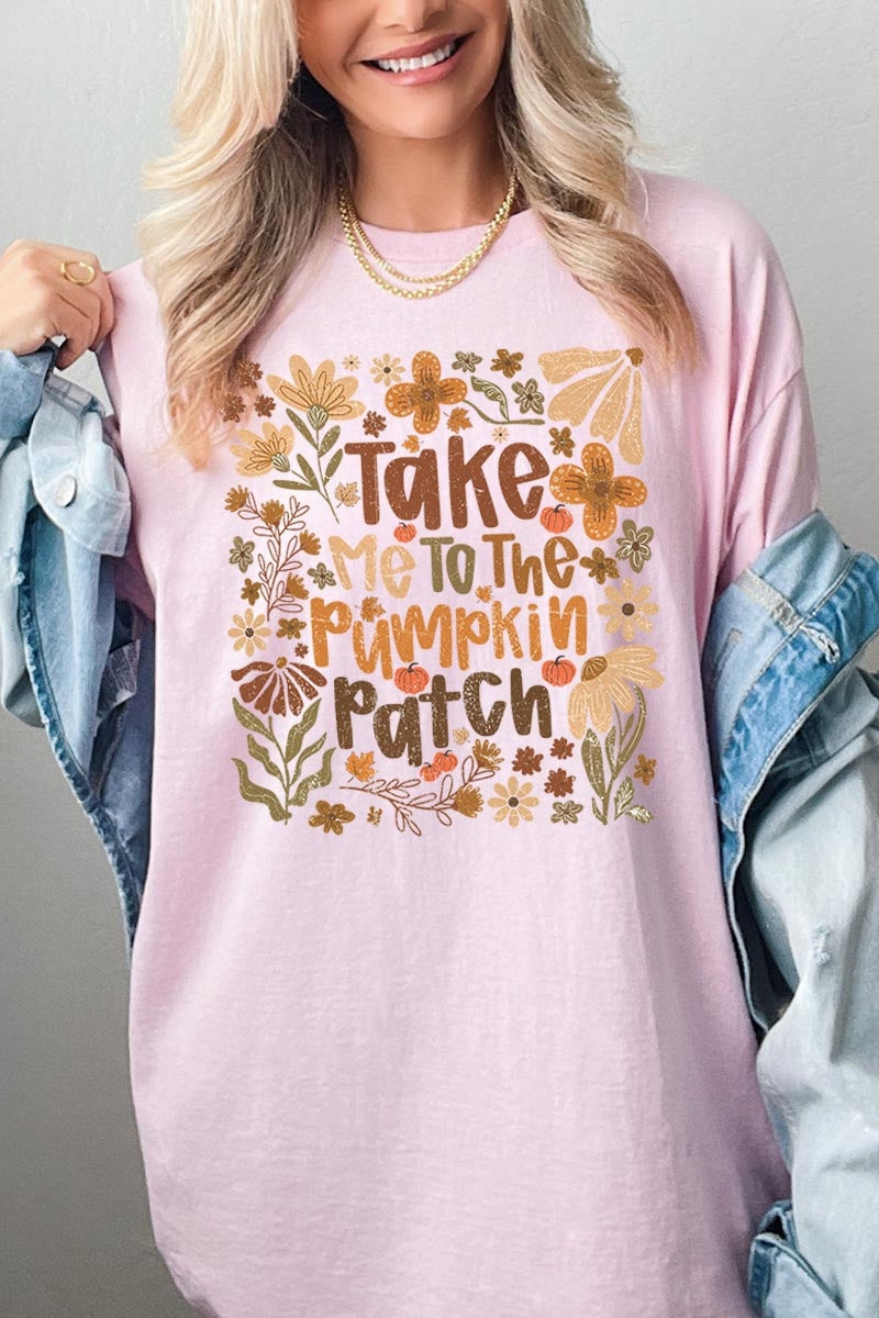 5000-E3136 Take Me To The Pumpkin Patch Heavy Cotton Tee $9