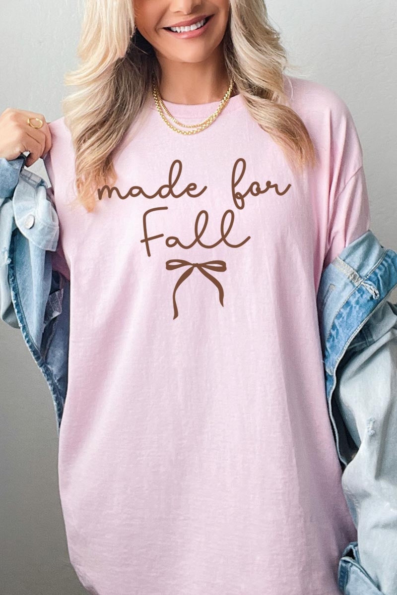 5000P-E3151 Made For Fall Graphic Plus Heavy Cotton Tee $12.75