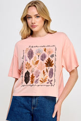 CTS-E3147 Christian Fall Graphic Relaxed Crop Top $11