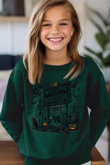 UL180B-E3122Z Bookstore Halloween Kids Graphic Sweatshirt $20