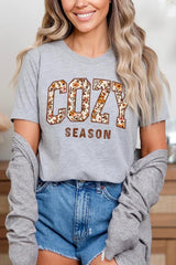US3001P-E3082 Cozy Season Graphic Plus Tee $16