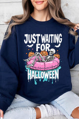 UL180-E3138 Just Waiting For Halloween Graphic Sweatshirt $20