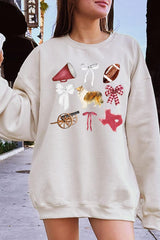 UL180P-E3079 Texas Football Graphic Plus Sweatshirt $25