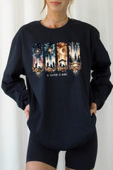 UL240P-E3204 Savior Is Born Nativity Graphic Plus Long Sleeve Tee $17