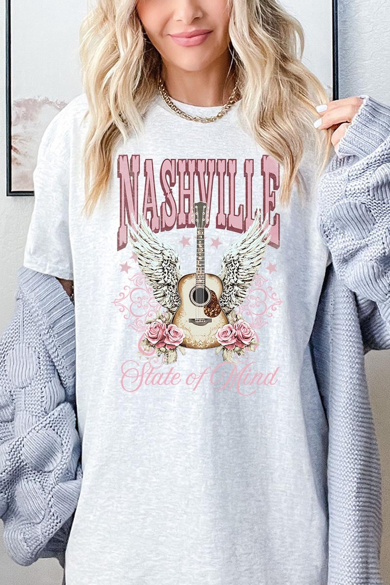 5000P-E3157 Nashville Rose Graphic Plus Heavy Cotton Tee $12.75