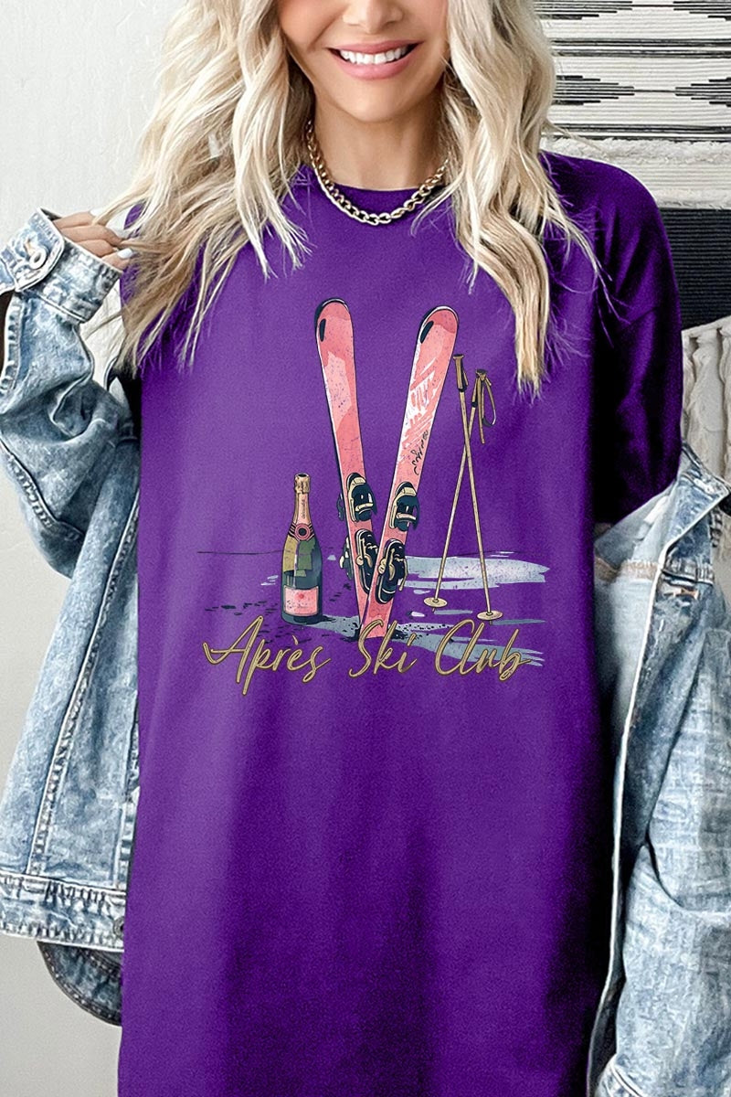 5000P-E3187 Apres Ski Club Graphic Plus Heavy Cotton Tee $12.75