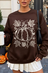 UL180-E3162 Fall Pumpkin Graphic Sweatshirt $20