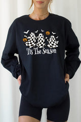 UL240-E3124 Retro Ghosts Graphic Long Sleeve Tee $13.75