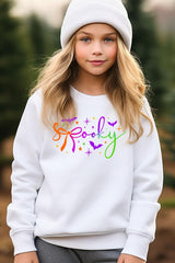 UL180B-E3109Z Spooky Halloween Kids Graphic Sweatshirt $20