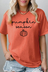 5000P-E3152 Pumpkin Season Graphic Plus Heavy Cotton Tee $12.75